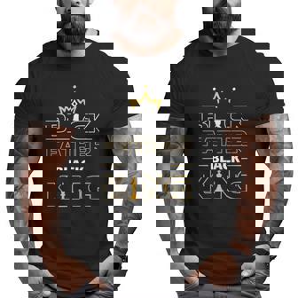 Black Father Black King Melanin Dad Fathers Day Father Fun Big and Tall Men T-shirt | Mazezy