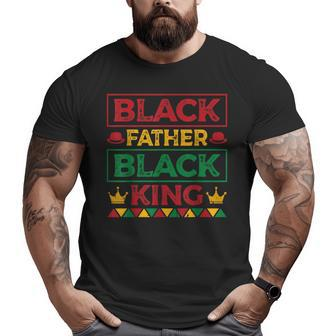 Black Father Black King Melanin Junenth Father's Day Big and Tall Men T-shirt | Mazezy