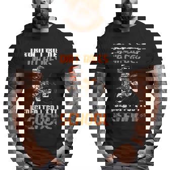 Born To Ride Dirt Bikes Forced To Go To School Big and Tall Men T-shirt | Mazezy