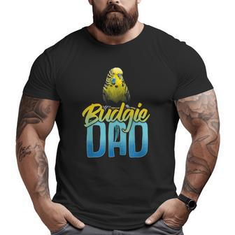 Budgie Mens Male Dad Daddy Father Big and Tall Men T-shirt | Mazezy