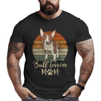 Bull Terrier Mom Retro Bull Terrier Lover Dog Mama Big and Tall Men T-shirt | Mazezy AU