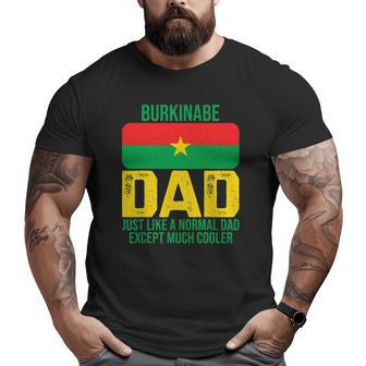 Burkinabe Dad Burkina Faso Flag For Father's Day Big and Tall Men T-shirt | Mazezy