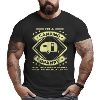 Camping Grampy Camper Grandpa Big and Tall Men T-shirt | Mazezy