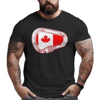 Canada Flag Climbing Carabiner Big and Tall Men T-shirt | Mazezy AU