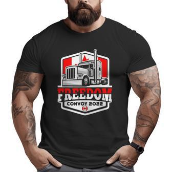 Canada Flag Freedom Convoy 2022 Maple Leaf Big and Tall Men T-shirt | Mazezy UK