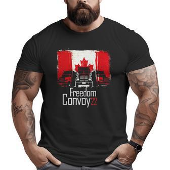 Canada Freedom Convoy 2022 Flagge Der Kanadischen Big and Tall Men T-shirt | Mazezy