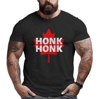 Canadian Trucker Canada Freedom Convoy Honk Honk Big and Tall Men T-shirt | Mazezy