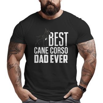 Cane Corso Dad Dog Italian Mastiff Puppy Big and Tall Men T-shirt | Mazezy