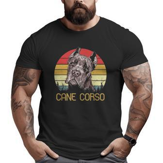 Cane Corso Retro Vintage Cane Corso Big and Tall Men T-shirt | Mazezy