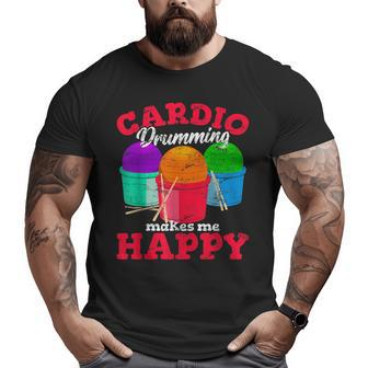 Cardio Drumming Squad Workout Gym Fitness Class Exercise Big and Tall Men T-shirt | Mazezy CA