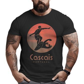 Cascais Portugal Windsurfing Surfing Surfers Big and Tall Men T-shirt | Mazezy