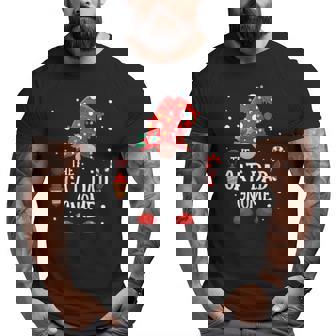 The Cat Dad Gnome Matching Family Christmas Gnome Pajama Big and Tall Men T-shirt | Mazezy