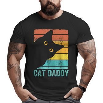 Cat Daddy Cute Cats Lover For Men Dad Grandpa Big and Tall Men T-shirt | Mazezy