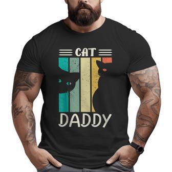 Cat Daddy Cute Cats For Men Dad For Fathers Day Big and Tall Men T-shirt | Mazezy