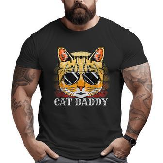 Cat Daddy For Men Ginger Cat A Fathers Day From Cat Lover Big and Tall Men T-shirt | Mazezy