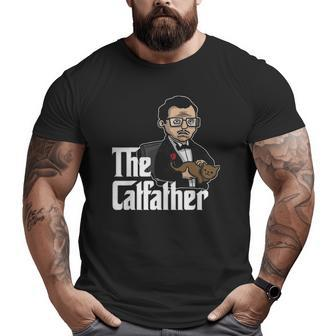 The Catfather Cat Dad Father Of Cats Big and Tall Men T-shirt | Mazezy