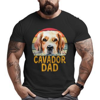 Cavador Dog Dad Retro Vintage My Dogs Are My Cardio Big and Tall Men T-shirt | Mazezy