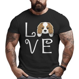 Cavalier King Charles Spaniel Love Dog Owner Puppy Big and Tall Men T-shirt | Mazezy