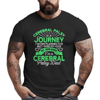 Cerebral Palsy Dad Cp Awareness Father's Day Big and Tall Men T-shirt | Mazezy