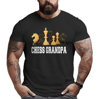 Chess Grandpa Chess Player Matching Father Day Family Big and Tall Men T-shirt | Mazezy