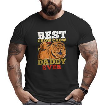 Chow Chow Daddy Dog Dad Retro Big and Tall Men T-shirt | Mazezy