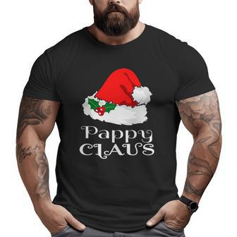 Christmas Pappy Claus Matching Pajama Mens Santa Hat X Mas Big and Tall Men T-shirt | Mazezy