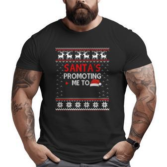 Christmas Pregnancy Announcement New Dad Ugly Big and Tall Men T-shirt | Mazezy AU