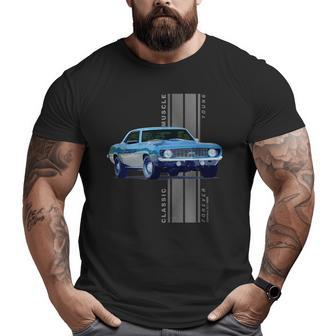 Classic American Muscle Cars Vintage Cars Big and Tall Men T-shirt | Mazezy