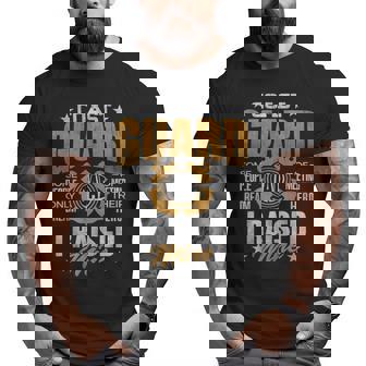 Coast Guard Dad Raised My Hero Coast Guards Man Daddy For Dad Big and Tall Men T-shirt | Mazezy