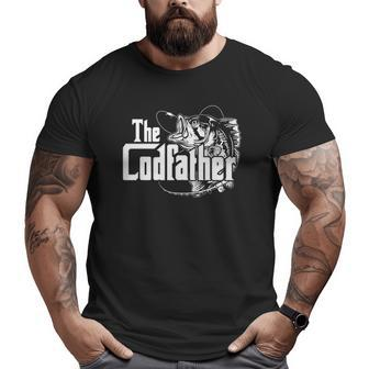 The Codfather Cod Fish Catcher Fishing Daddy Dad Father Papa Big and Tall Men T-shirt | Mazezy