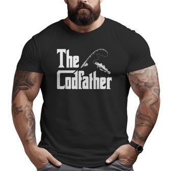 The Codfather Fish Angling Fishing Lover Humorous Big and Tall Men T-shirt | Mazezy