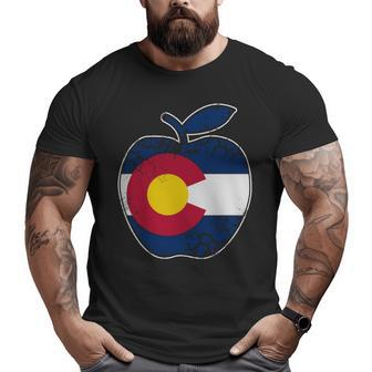 Colorado Flag Teachers Teacher Appreciation Big and Tall Men T-shirt | Mazezy