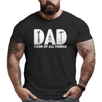 Contractor Woodworking Tools Carpenter Woodworker Dad Big and Tall Men T-shirt | Mazezy