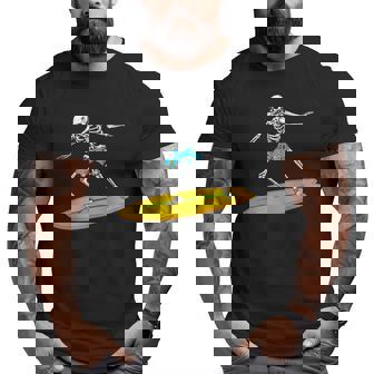 Cool Surfing Art Surfboard Surf Coach Surfer Big and Tall Men T-shirt | Mazezy