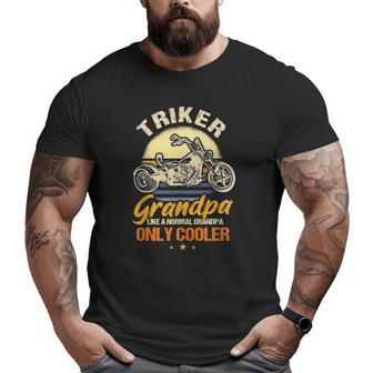 Cool Triker Grandpa Tricycle Grandfather Big and Tall Men T-shirt | Mazezy