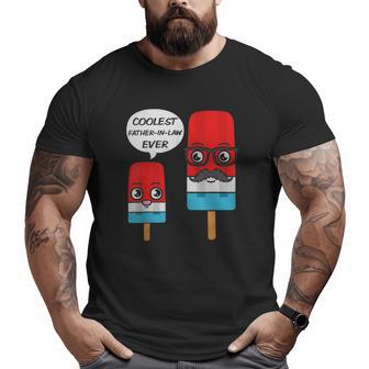 Coolest Father-In-Law Ever Father's Day Popsicle Ice Cream Big and Tall Men T-shirt | Mazezy