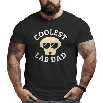 Coolest Yellow Lab Dad For Labrador Dog Father Big and Tall Men T-shirt | Mazezy