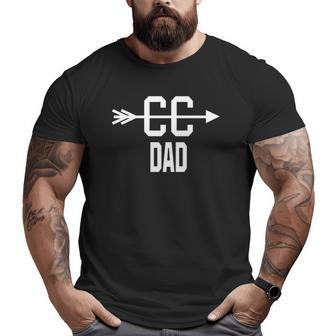 Cross Country Dad Father's Day Big and Tall Men T-shirt | Mazezy