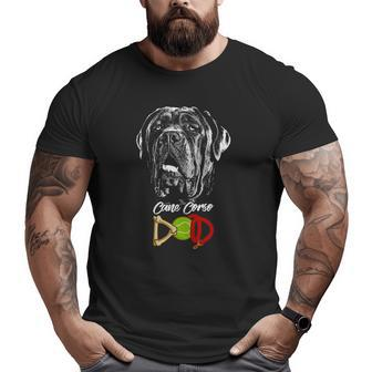 Cute Cane Corso Dad Big and Tall Men T-shirt | Mazezy