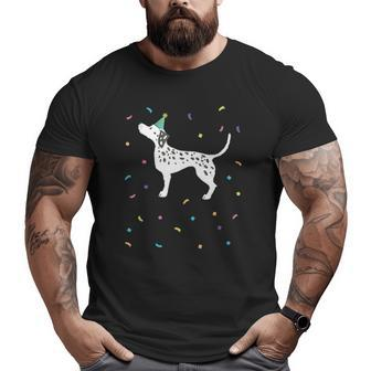 Cute Dalmatian Dog Dad Big and Tall Men T-shirt | Mazezy