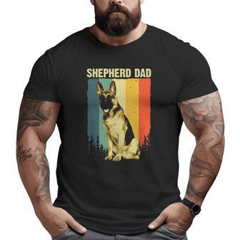 Cute German Shepherd Dad For Men Father Dog Lover Pet Animal Big and Tall Men T-shirt | Mazezy