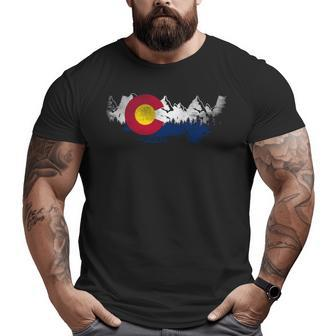 Colorado State Flag T Big and Tall Men T-shirt | Mazezy