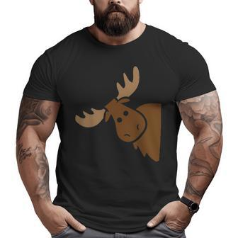 Cute Moose Elk Deer Alaska Moose Big and Tall Men T-shirt | Mazezy DE