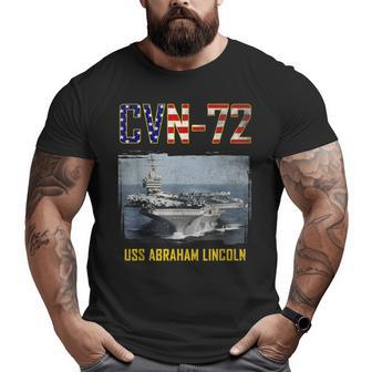 Cvn72 Uss Abraham Lincoln Aircraft Carrier Veteran Big and Tall Men T-shirt | Mazezy