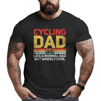 Cycling Cyclist Dad Father's Day Big and Tall Men T-shirt | Mazezy