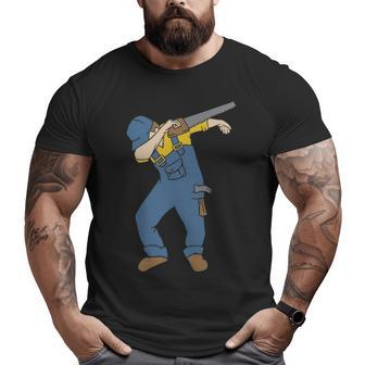 Dabbing Carpenter Dab Dance Woodworker Cool Humor Costume Big and Tall Men T-shirt | Mazezy