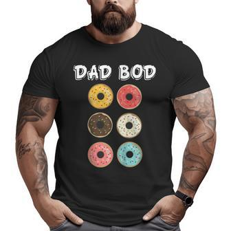 Dad Bod Father's Day Donuts Mens Father Grandpa T-Shirt Big and Tall Men T-shirt | Mazezy