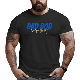 Dad Bod Summer Father Big and Tall Men T-shirt | Mazezy