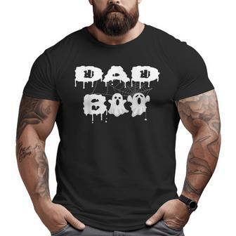 Dad Boo Halloween Costumes Family Matching Ghost Big and Tall Men T-shirt | Mazezy