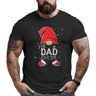Dad Gnome Buffalo Plaid Matching Family Pajamas Christmas Big and Tall Men T-shirt | Mazezy